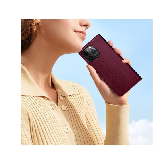 Phone Case for iPhone 15 Pro Max Wine Red - Picture 3 of 7